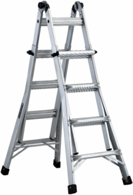 17 Foot Aluminum Multipurpose Ladder, Type IA, 300 lb Load Capacity