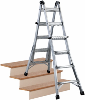 22 Foot Aluminum Multipurpose Ladder, Type IA, 300 lb Capacity