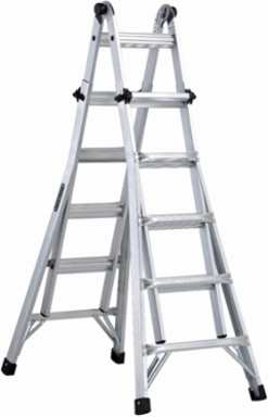 22 Foot Aluminum Multipurpose Ladder, Type IA, 300 lb Capacity