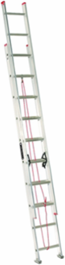 20-Foot Aluminum Extension Ladder, Type III, 200 lbs Load Capacity