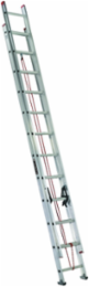 24 Foot Aluminum Extension Ladder, Type III, 200 lb Capacity