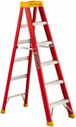 6-Foot Fiberglass Step Ladder, Type IA, 300 lbs Load Capacity