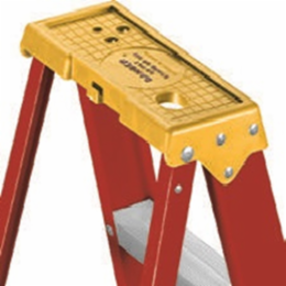 10 Foot Fiberglass Step Ladder, Type IA, 300 lb Load Capacity