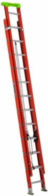 24-Foot Fiberglass Extension Ladder, Type IA, 300 lb Load Capacity