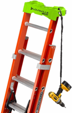 28 Foot Fiberglass Extension Ladder, Type IA, 300 lb Load Capacity