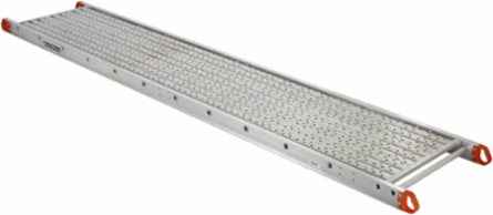 28-Foot Aluminum Scaffold Plank, 500 lb Load Capacity, 20 Inch Width