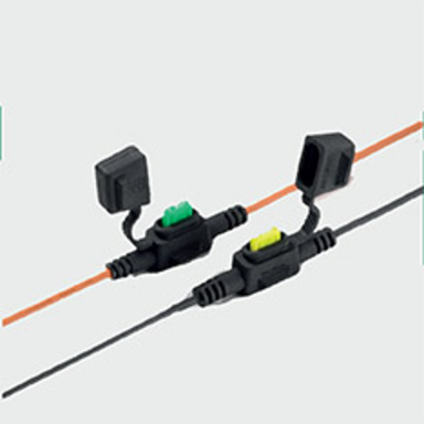 MINI Fuse Holder with 4 Inch Leads for 2-20 Amp Fuses