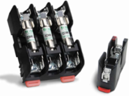 CLASS CC FUSE BLOCK WITH PRESSURE PLATE TERMINAL - DIN MOUNT RELEASABLE