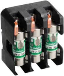LFJ Series 60 Amp Class J Fuse Block, 600V, DIN Rail Mounting