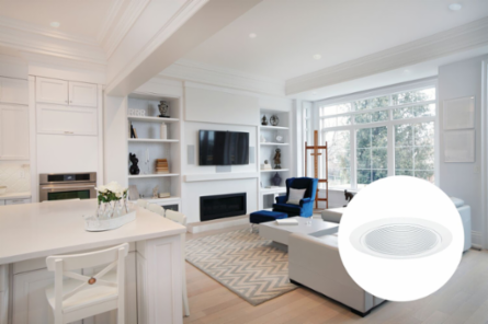 LITH 205 WWH 5IN Downlight Baffle T