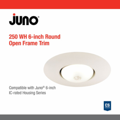 LITH 250 WH 6IN Downlight Open Fram