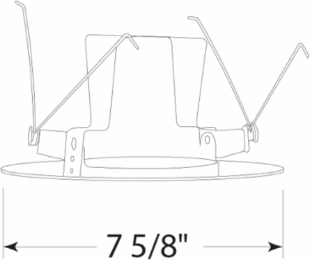 LITH 250 WH 6IN Downlight Open Fram