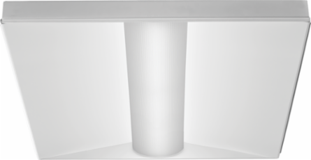 LED Troffer Light 2 ft x 2 ft, Dimmable, Steel, White