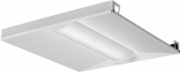 LED Troffer Light 2 ft x 2 ft, Dimmable, Steel, White