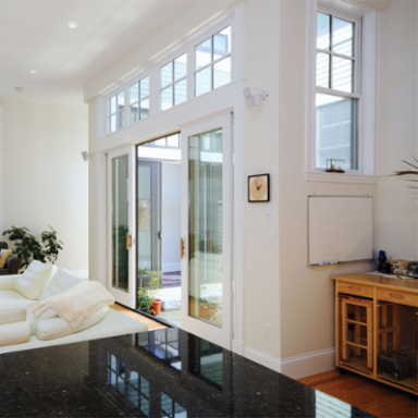 4 Inch White Aluminum Recessed Trim, Height 3.375 Inch