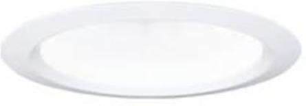 4 Inch White Aluminum Recessed Trim, Height 3.375 Inch