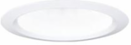 4 Inch White Aluminum Recessed Trim, Height 3.375 Inch