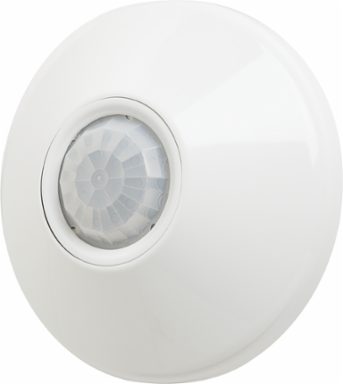 Ceiling Mount Sensor, Passive Dual Technology, 360  Lens, 4.5 Inch x 1.5 Inch, White