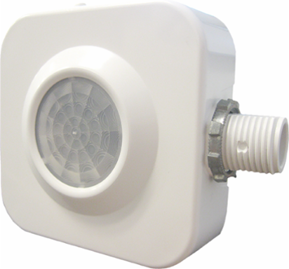 High Bay Aisleway Sensor, Bi-Directional Detection 70-110 ft, 1/2 Inch Knockout