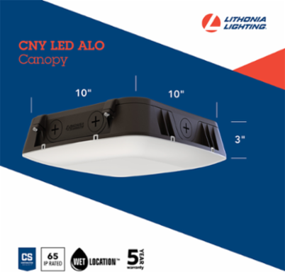 VOLT Canopy Luminaire 10 Inch x 10 Inch, Adjustable Lumen Output, Motion Sensor