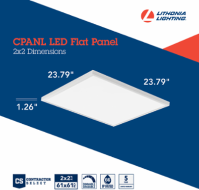 LED Flat Panel, 23-4/5 Inch x 23-4/5 Inch, Switchable Color Temperature