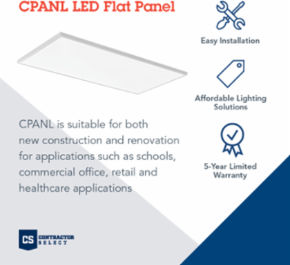 LED Flat Panel 47.8 Inch x 23.8 Inch, 4000-6000 LM, Dimmable