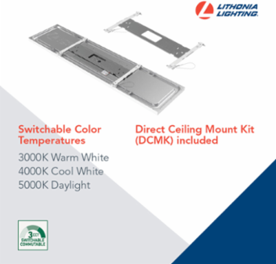 LED Flat Panel 47.8 Inch x 23.8 Inch, 4000-6000 LM, Dimmable