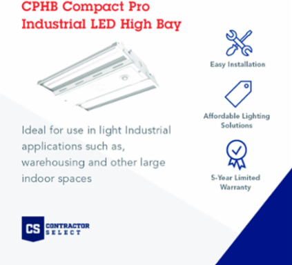 High Bay LED Light Fixture, 15000 Lumens, 105W, 120-277V