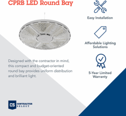 VOLT High Bay Light, 128W, 18000 Lumens, 12.98 Inch Round, LED