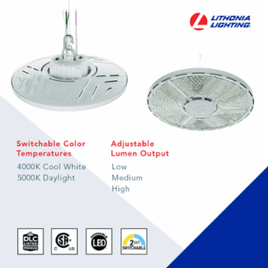 gh Bay LED Light 194W 120-347V Round Dimmable