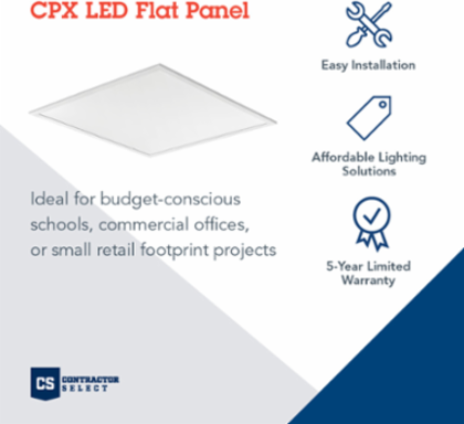 ED Ceiling Fixture 3400 Lumens, 23.8 Inch Square, UVOLT 120-347V