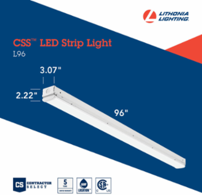 Strip Light 8000 Lumens 72W Dimmable 120-277V