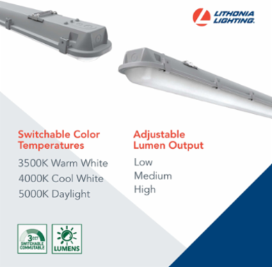 3 MVOLT Low Bay LED Strip Light 3000-5000 LM, 47.6W, IP65