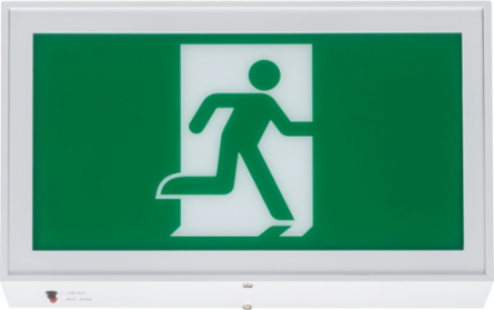 Running Man LED Sign, Surface Mount, Indoor Use, 120 V, Aluminum