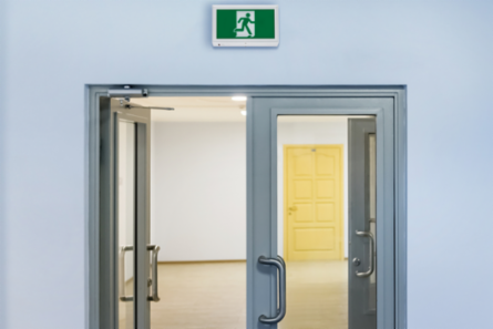 Running Man LED Sign, Surface Mount, Indoor Use, 120 V, Aluminum