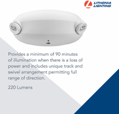 Dual LED Fixture, 2 Lamps, 120/347 V, White