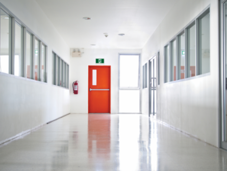 LED Exit Sign - White, Surface Mount, Indoor/Outdoor Use, Thermoplastic