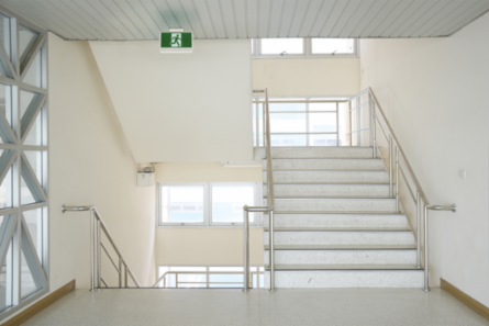 LED Exit Sign - White, Surface Mount, Indoor/Outdoor Use, Thermoplastic
