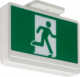 LED Exit Sign - White, Surface Mount, Indoor/Outdoor Use, Thermoplastic