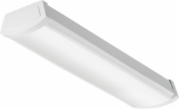 LED Wraparound, 2ft x 5.5in, 19.6W, Surface Mount, Steel