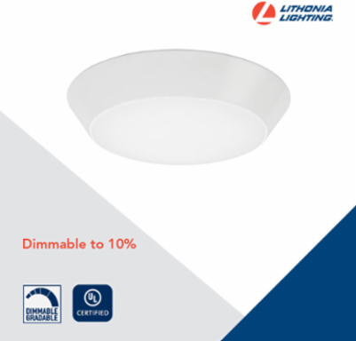 Versi Lite 7.25 Inch Black Flush Mount LED Fixture