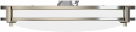 Decorative Indoor Flush- Semi-Flush, Round, 13IN, Round, Switchable CCT – 2700K, 3000K, 3500K, 4000K, and 5000K, 90+ CRI, 120V, Brushed Nickel