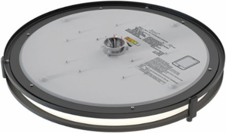 Decorative Indoor Flush- Semi-Flush, Round, 16 inches, Round, Switchable CCT – 2700K, 3000K, 3500K, 4000K, and 5000K, 90+ CRI, 120V, Matte black