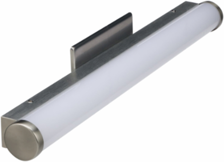 LT Contemporary LED Vanity Light 18W Brushed Steel