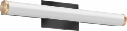 LT Contemporary LED Vanity Light 18W Brushed Steel