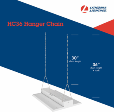 Chain Hanger Set, 36 Inch, Maximum Load 40 lbs, Indoor Mounting Kit