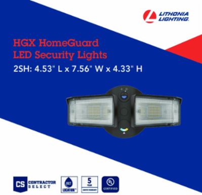 SWW2 120 PE WH Floodlight, 25W, 50,000 Hours Life, 1700-2700 Lumens