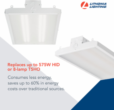 High Bay LED Fixture, 22,000 Lumens, 166 Watts, Dimmable