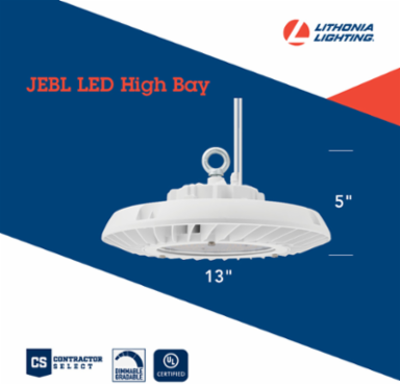 HVOLT LED High Bay Light 185W 24000 Lumens 15.75 Inch Round