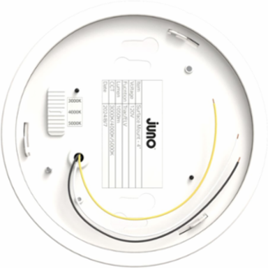 Juno SlimBasics Surface Mount - Gen 2, 4IN, Switchable CCT – 3000K, 4000K, and 5000K, 90+ CRI, Environment, Matte White